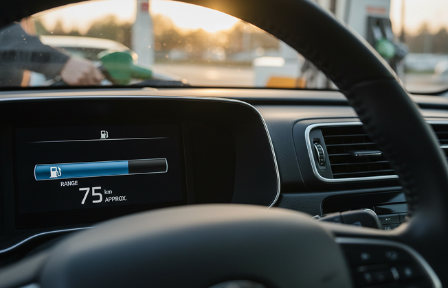 연료 잔량 확인 이미지